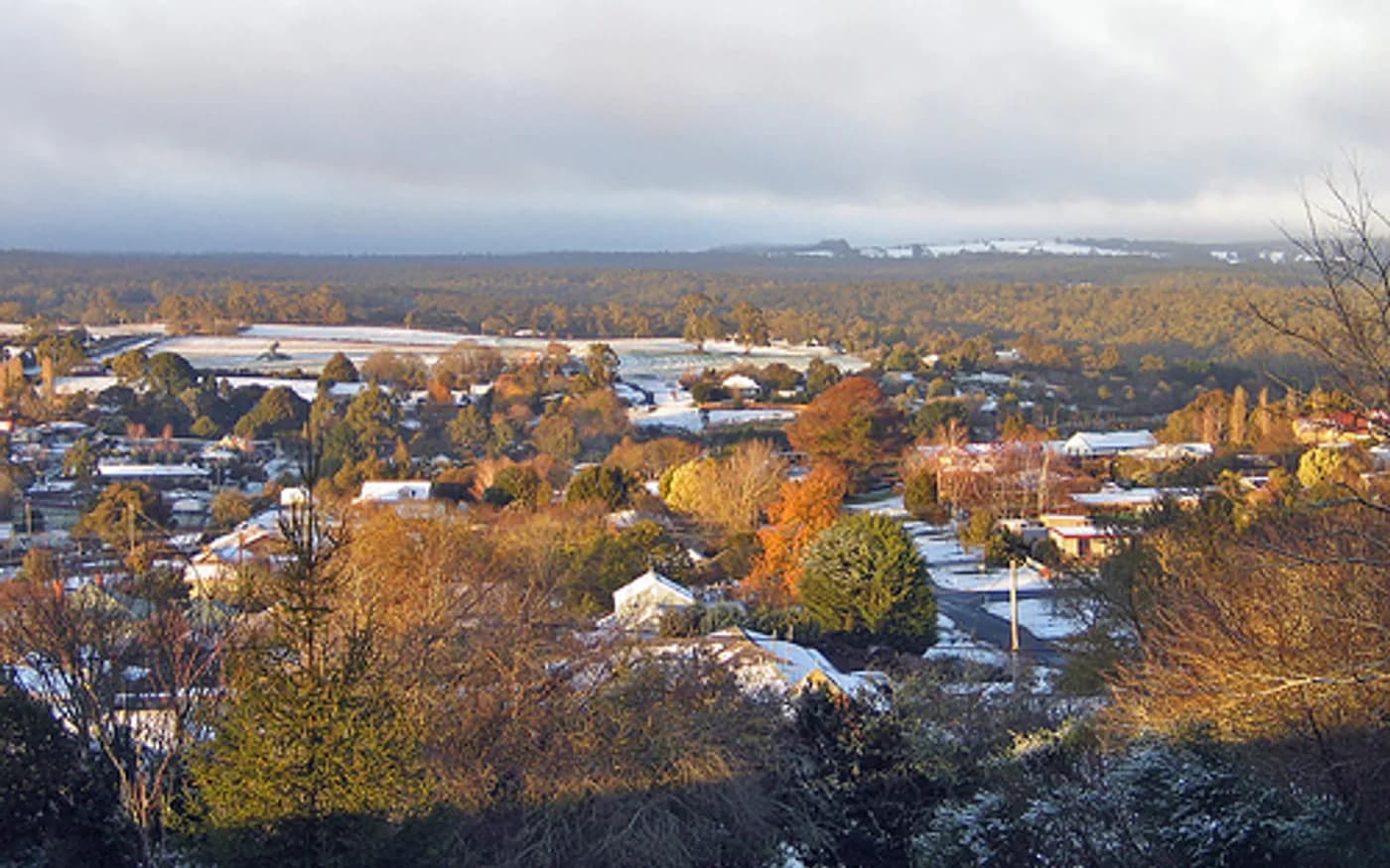 View of Daylesford in Victoria