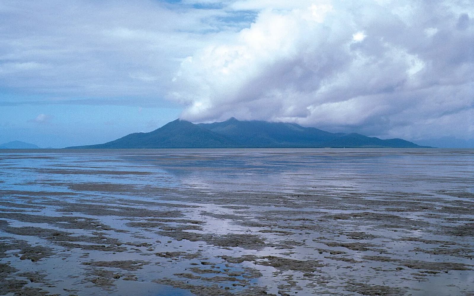 Hinchinbrook Island across the water from Cardwell at low tide